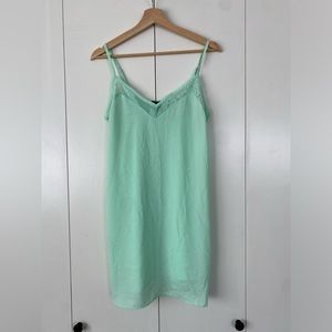 Forever 21 Aqua Mini Slip Dress Size Small